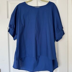 MELLODAY Blue Women's Short Sleeve Top